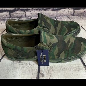 Polo Ralph Lauren Camo suede Thompson slip on